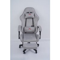 Игровое (геймерское) кресло Calviano 1584 (велюр, серый) - Превью изображения №3 — Интернет-магазин Time-Shop