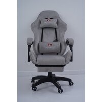 Игровое (геймерское) кресло Calviano 1584 (велюр, серый) - Превью изображения №16 — Интернет-магазин Time-Shop