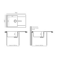 Кухонная мойка Polygran Gals 760 (светло-серый) - Превью изображения №5 — Интернет-магазин Time-Shop