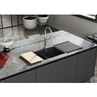 Кухонная мойка Franke KubusX KXK 160-37-12 126.0738.300 (оникс) - Превью изображения №2 — Интернет-магазин Time-Shop