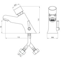 Смеситель Deante Press BBH 028R - Превью изображения №2 — Интернет-магазин Time-Shop