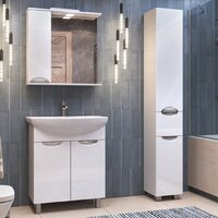  Vigo Шкаф с зеркало Callao 700 (левый, белый) - Превью изображения №5 — Интернет-магазин Time-Shop