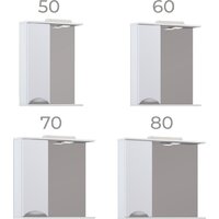  Vigo Шкаф с зеркало Callao 700 (левый, белый) - Превью изображения №7 — Интернет-магазин Time-Shop