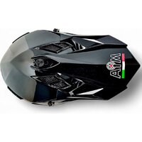 Мотошлем AIM RH855 Fiber Glass RH855-001-M (M, черный глянец) - Превью изображения №2 — Интернет-магазин Time-Shop