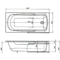 Ванна Aquanet Extra 150x70 - Превью изображения №5 — Интернет-магазин Time-Shop