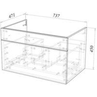  Garda Тумба под умывальник Onda 106Н-750_PVC 09.106н.750.PVC (золотой мрамор) - Превью изображения №4 — Интернет-магазин Time-Shop