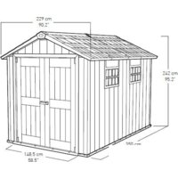  Keter Oakland 7511 (2.29x3.5 м) - Превью изображения №4 — Интернет-магазин Time-Shop