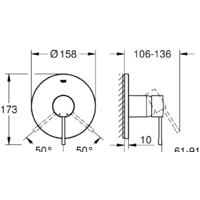 Смеситель Grohe Essence 24057001 (хром) - Превью изображения №3 — Интернет-магазин Time-Shop