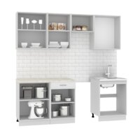 Готовая кухня Mio Tesoro Экстра-лайт 2.2 (белый/королевский опал) - Превью изображения №3 — Интернет-магазин Time-Shop