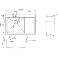 Кухонная мойка ZorG SZR-7851-L - Превью изображения №2 — Интернет-магазин Time-Shop
