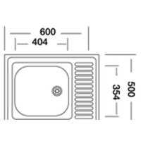 Кухонная мойка КромРус S 417 RUS (правая) - Превью изображения №2 — Интернет-магазин Time-Shop