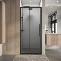 Душевая дверь Niagara Nova NG-34-L9CHGR 90x195 (графит/шиншилла стекло) - Превью изображения №8 — Интернет-магазин Time-Shop