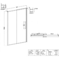 Душевая дверь Niagara Nova NG-34-L9CHGR 90x195 (графит/шиншилла стекло) - Превью изображения №11 — Интернет-магазин Time-Shop