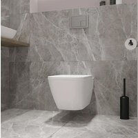 Унитаз подвесной Lauter Nuremberg 21811 + 21901002 (белый, с кнопкой смыва 219704J черный) - Превью изображения №27 — Интернет-магазин Time-Shop