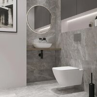 Унитаз подвесной Lauter Nuremberg 21811 + 21901002 (белый, с кнопкой смыва 219704J черный) - Превью изображения №16 — Интернет-магазин Time-Shop