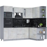 Интерлиния Мила 1.68x2.4 правая (бетон лайт/бетон лайт/кастилло темный)