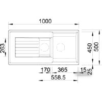 Кухонная мойка Blanco Zia 6 S 526021 (темная скала) - Превью изображения №2 — Интернет-магазин Time-Shop