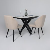 Стул Мамадома Michael-R1 360 (b03 Cream Lux/черный) - Превью изображения №4 — Интернет-магазин Time-Shop