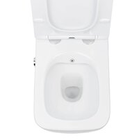 Унитаз подвесной Roxen Cube Bidet One Rimless 6 в 1 StounFix Dual Fresh 608961 (кнопка: матовая) - Превью изображения №8 — Интернет-магазин Time-Shop