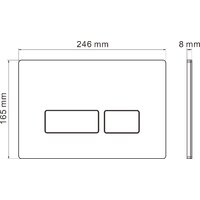 Унитаз подвесной Roxen Cube Bidet One Rimless 6 в 1 StounFix Dual Fresh 608961 (кнопка: матовая) - Превью изображения №22 — Интернет-магазин Time-Shop