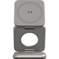 Беспроводное зарядное Magssory Fold Pro 3 в 1 WCH063 (титановый) - Превью изображения №2 — Интернет-магазин Time-Shop