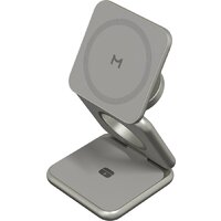 Беспроводное зарядное Magssory Fold Pro 3 в 1 WCH063 (титановый) - Превью изображения №5 — Интернет-магазин Time-Shop