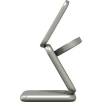 Беспроводное зарядное Magssory Fold Pro 3 в 1 WCH063 (титановый) - Превью изображения №4 — Интернет-магазин Time-Shop