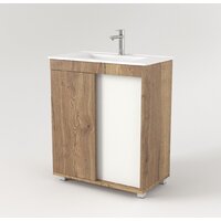  Дабер Тумба под умывальник 013 70 Т13.7.0.21 (дуб галифакс/белый) - Превью изображения №2 — Интернет-магазин Time-Shop