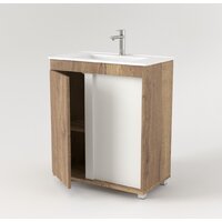  Дабер Тумба под умывальник 013 70 Т13.7.0.21 (дуб галифакс/белый) - Превью изображения №3 — Интернет-магазин Time-Shop