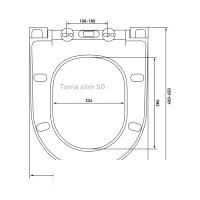 Сиденье для унитаза Berges Wasserhaus Toma Slim SO 017603 (с микролифтом) - Превью изображения №9 — Интернет-магазин Time-Shop