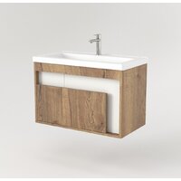  Дабер Тумба под умывальник 016 Тобага/Эридан 80 Т16.8Т.0.21 (дуб галифакс/белый) - Превью изображения №3 — Интернет-магазин Time-Shop