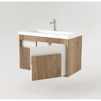  Дабер Тумба под умывальник 016 Тобага/Эридан 80 Т16.8Т.0.21 (дуб галифакс/белый) - Превью изображения №2 — Интернет-магазин Time-Shop