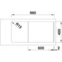 Кухонная мойка Blanco Sona Xl 6 S 527158 (мягкий белый) - Превью изображения №5 — Интернет-магазин Time-Shop