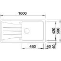 Кухонная мойка Blanco Sona Xl 6 S 527158 (мягкий белый) - Превью изображения №4 — Интернет-магазин Time-Shop