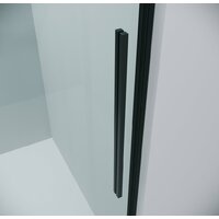 Душевая дверь Grossman Galaxy 100.K33.01.120.21.00 120x195 (черный матовый/стекло прозрачное) - Превью изображения №3 — Интернет-магазин Time-Shop