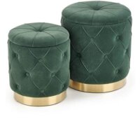 Halmar Комплект POLLY 2 шт темно-зеленый/золотой