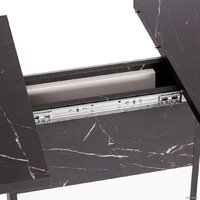 Кухонный стол TetChair Smart 105-140x68.6х75 (мрамор блэк роял/белый) - Превью изображения №9 — Интернет-магазин Time-Shop
