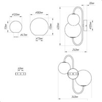 Бра Элетех Тефия 521 НББ 01-2х40-101 1005405127 (черный) - Превью изображения №5 — Интернет-магазин Time-Shop