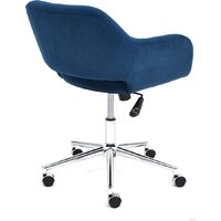 Офисное кресло TetChair Modena (флок, хром/синий) - Превью изображения №3 — Интернет-магазин Time-Shop
