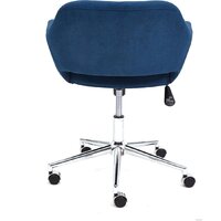 Офисное кресло TetChair Modena (флок, хром/синий) - Превью изображения №4 — Интернет-магазин Time-Shop