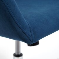 Офисное кресло TetChair Modena (флок, хром/синий) - Превью изображения №7 — Интернет-магазин Time-Shop