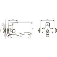 Смеситель Ferro Tiga BTG5A - Превью изображения №2 — Интернет-магазин Time-Shop