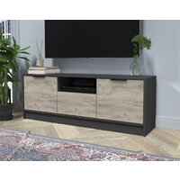 Тумба Интерлиния ТВ Концепт КТ-ТВ3-50 (дуб серый/антрацит) - Превью изображения №3 — Интернет-магазин Time-Shop