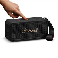 Беспроводная колонка Marshall Middleton II (черный/латунь) - Превью изображения №4 — Интернет-магазин Time-Shop