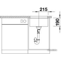 Кухонная мойка Blanco Subline 400-U (антрацит) [515762] - Превью изображения №4 — Интернет-магазин Time-Shop