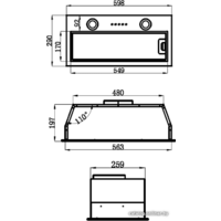 Кухонная вытяжка MAUNFELD Thames 601PM (нержавеющая сталь) - Превью изображения №2 — Интернет-магазин Time-Shop