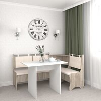 Угловой диван Mio Tesoro Оазис-2 108x163 (дуб сонома/ваниль) - Превью изображения №3 — Интернет-магазин Time-Shop