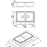 Кухонная мойка Smeg LZ862A2 - Превью изображения №2 — Интернет-магазин Time-Shop