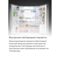 Четырёхдверный холодильник MAUNFELD MFF181NFSB - Превью изображения №18 — Интернет-магазин Time-Shop