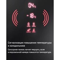 Четырёхдверный холодильник MAUNFELD MFF181NFSB - Превью изображения №16 — Интернет-магазин Time-Shop